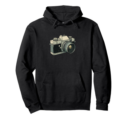Photographer Film Camera Hoodie - Fun Novelty Design for Adults - T-Shirt, Sweatshirt, Hoodie