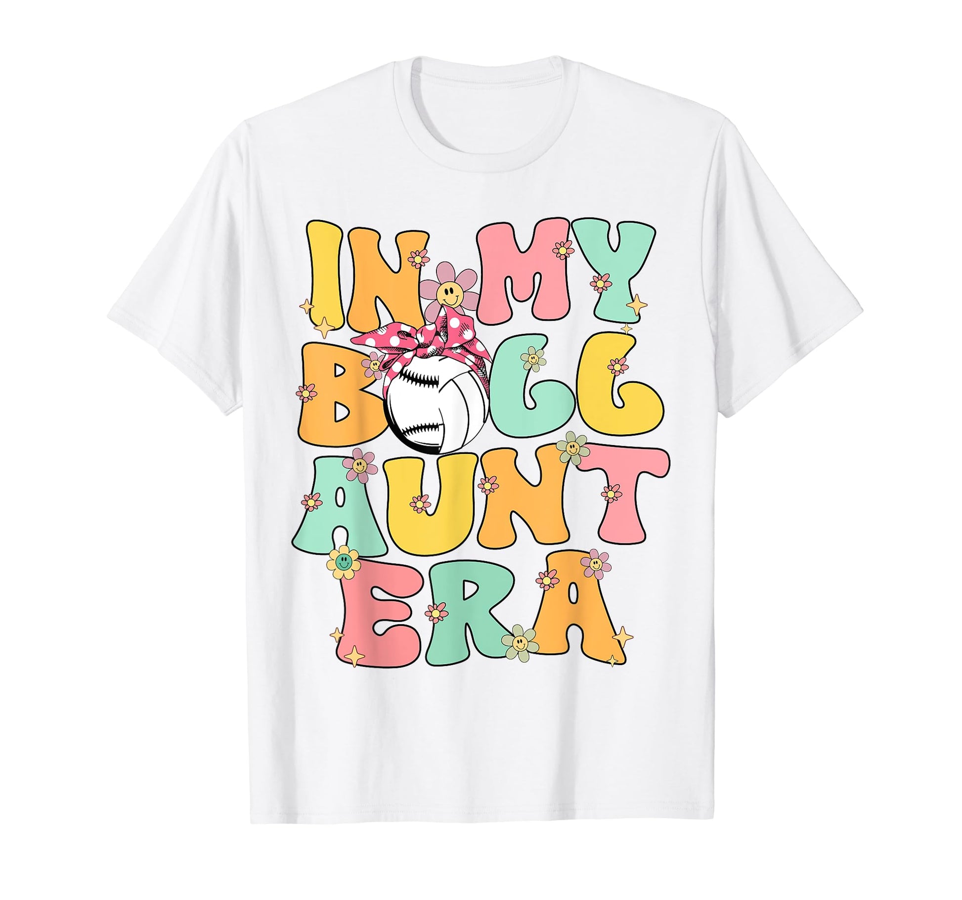 My Ball Aunt Era Groovy Baseball T-Shirt - Unique Graphic Unisex - T-Shirt, Sweatshirt, Hoodie