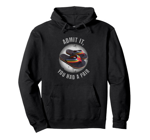 70S 80S Rainbow Flip Flops Throwback Hoodie - Custom Art Print for Adults - T-Shirt, Sweatshirt, Hoodie