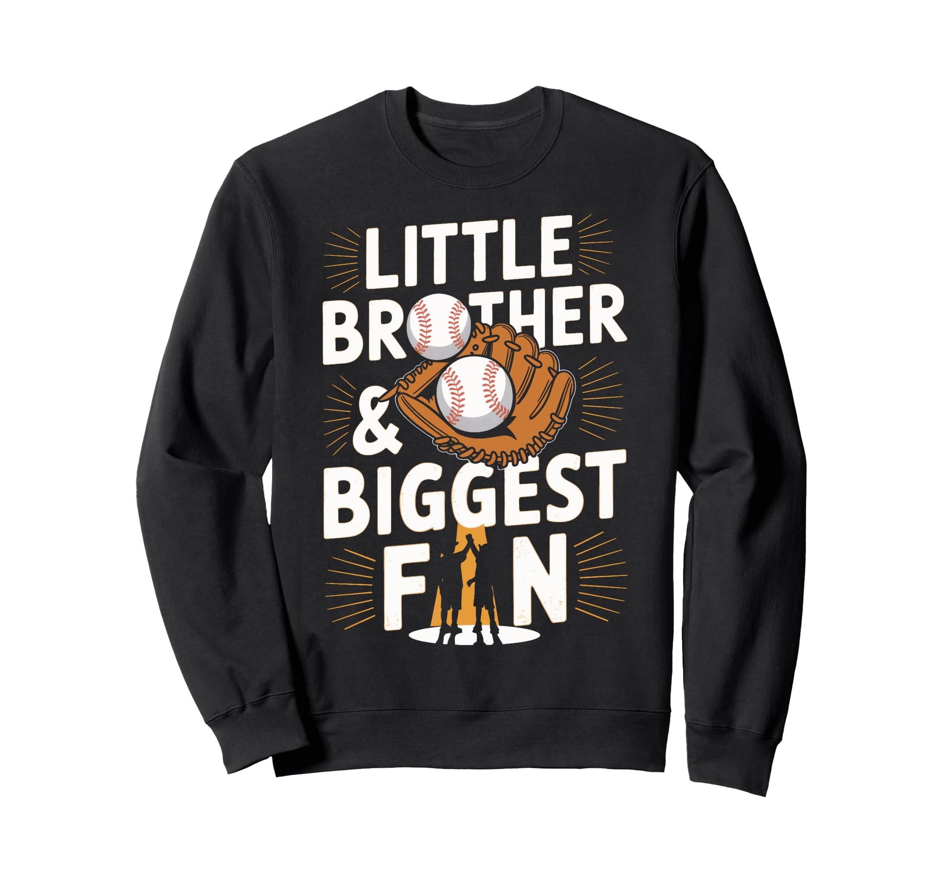 Funny Little Brother And Biggest Fan Sweatshirt - Graphic Print for Adults - T-Shirt, Sweatshirt, Hoodie
