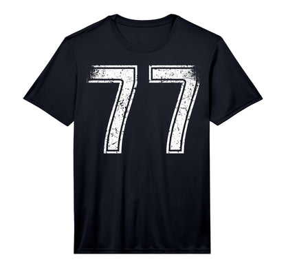 Sport Team Number 77 Performance T-Shirt - Casual Everyday Wear Men Women - T-Shirt, Sweatshirt, Hoodie
