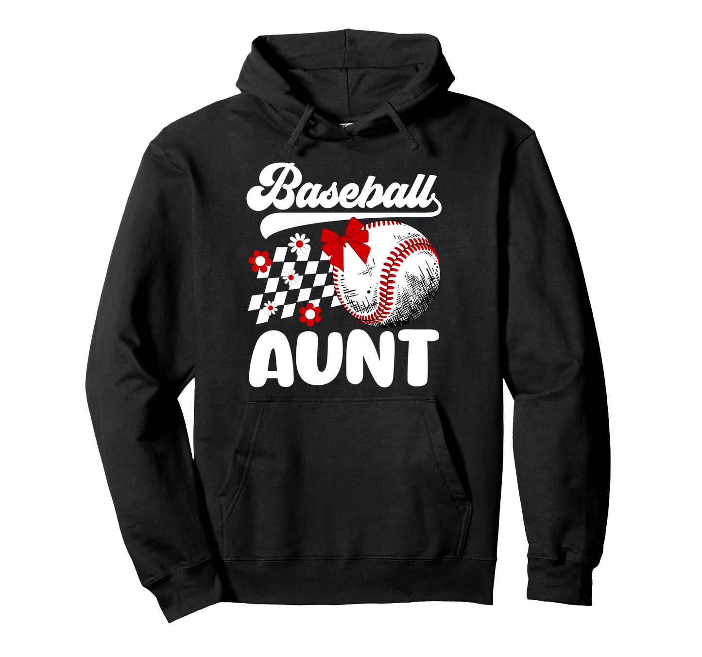 Baseball Aunt Baseball Player Auntie Hoodie - Trendy Graphic for Adults - T-Shirt, Sweatshirt, Hoodie