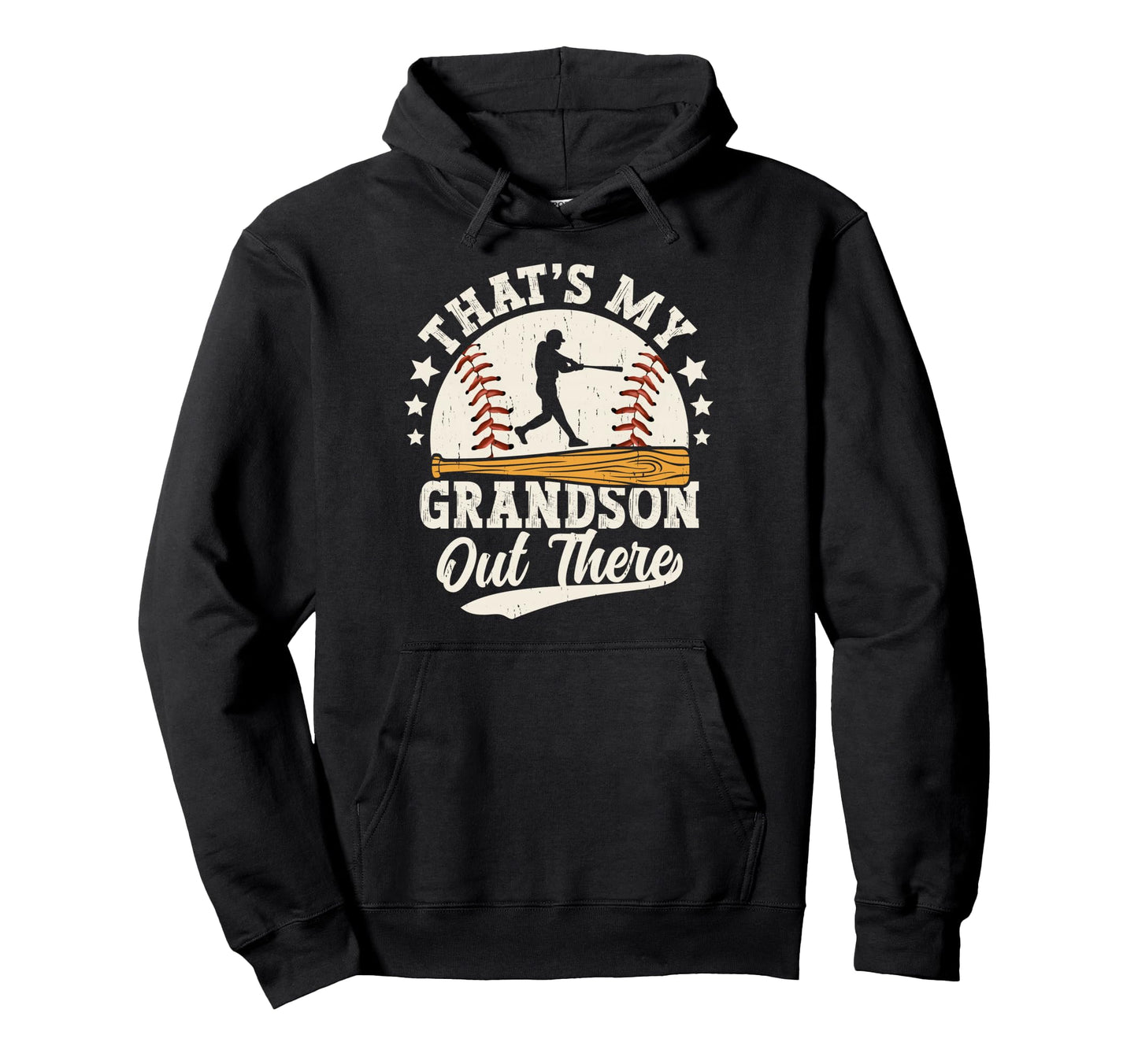 Baseball Grandma Grandpa Thats My Grandson Hoodie - Novelty Apparel Unisex - T-Shirt, Sweatshirt, Hoodie