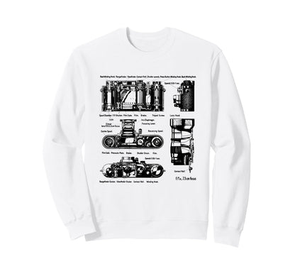 Low Aperture F1 9 Film Camera Sweatshirt - Casual Everyday Wear Men Women - T-Shirt, Sweatshirt, Hoodie