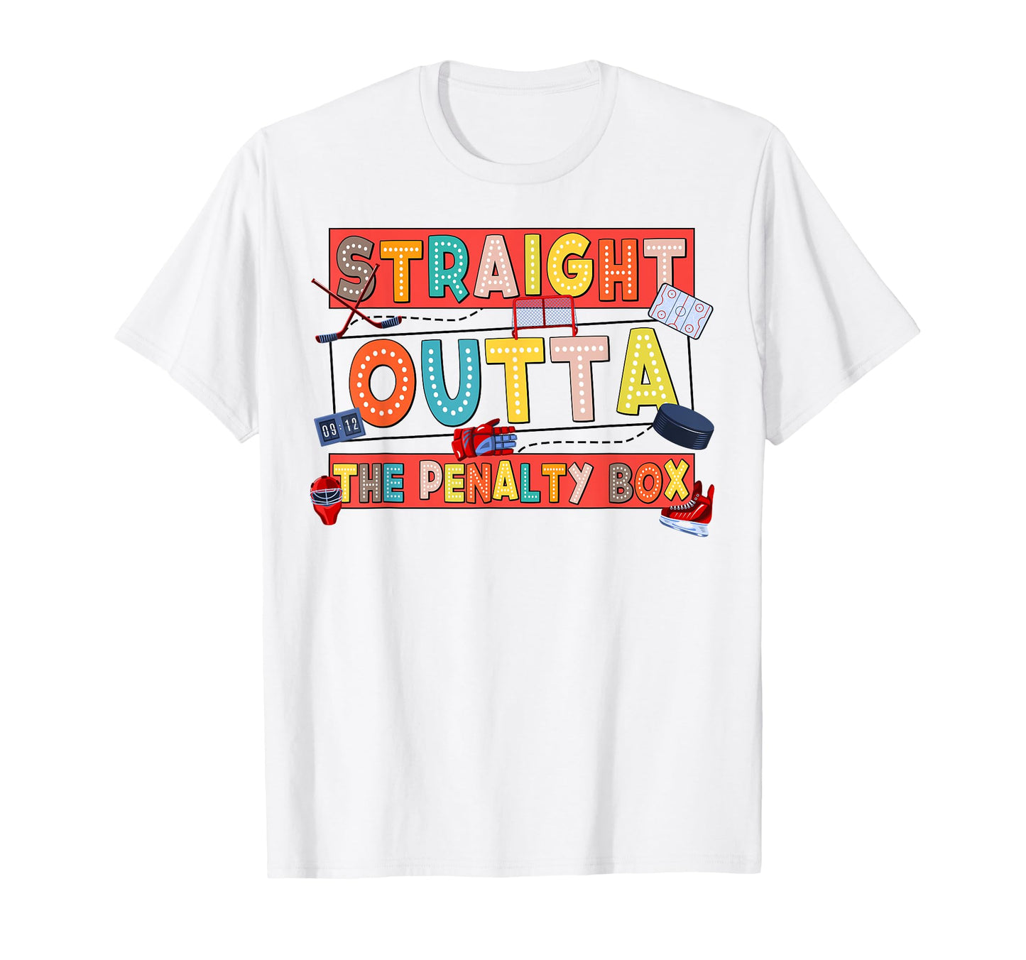 Hockey Dad Hockey Lover Biggest Fan Out T-Shirt - Graphic Print Unisex - T-Shirt, Sweatshirt, Hoodie
