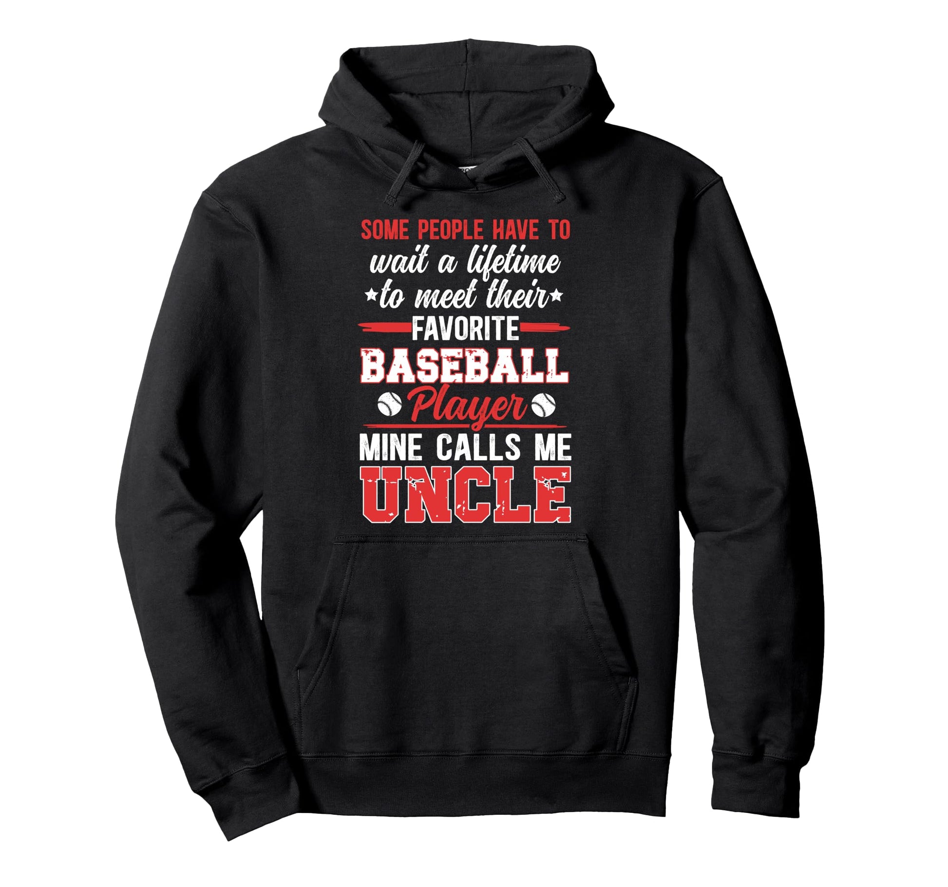 Baseball Uncle Proud Uncle Baseball Hoodie - Aesthetic Graphic Men Women - T-Shirt, Sweatshirt, Hoodie