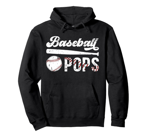 Baseball Pops Grandpa Pops Baseball Hoodie - Custom Art Print for Adults - T-Shirt, Sweatshirt, Hoodie