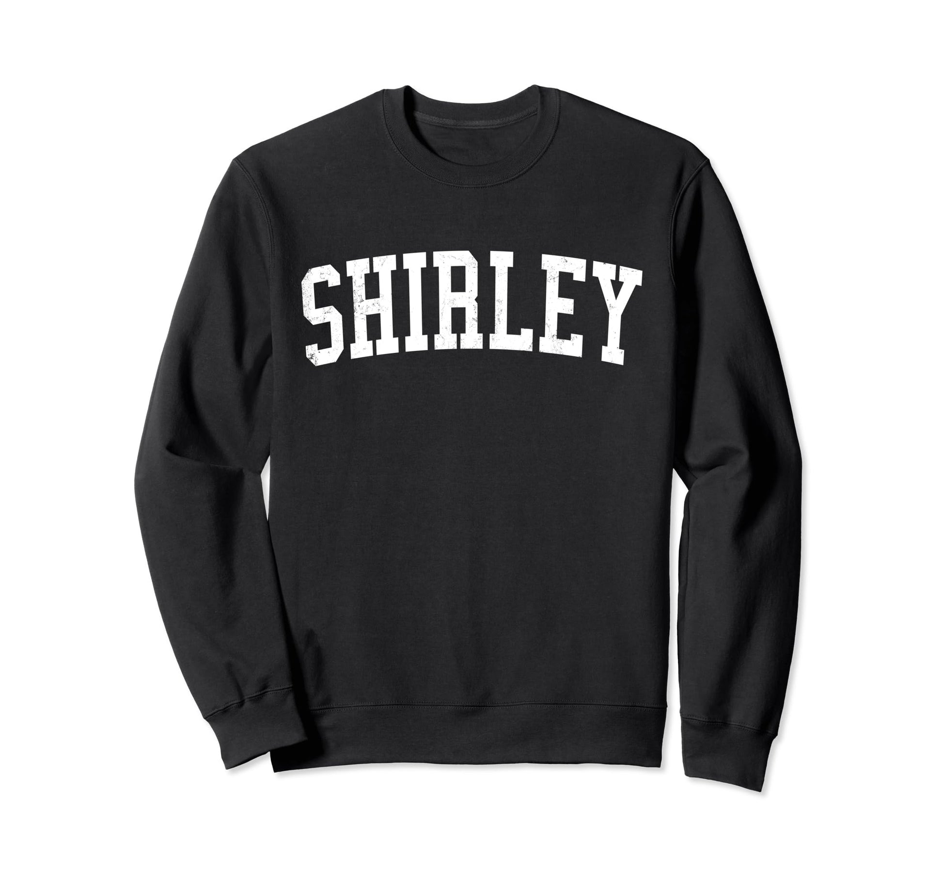 Shirley Ny Distressed White Sweatshirt - Casual Everyday Wear for Adults - T-Shirt, Sweatshirt, Hoodie