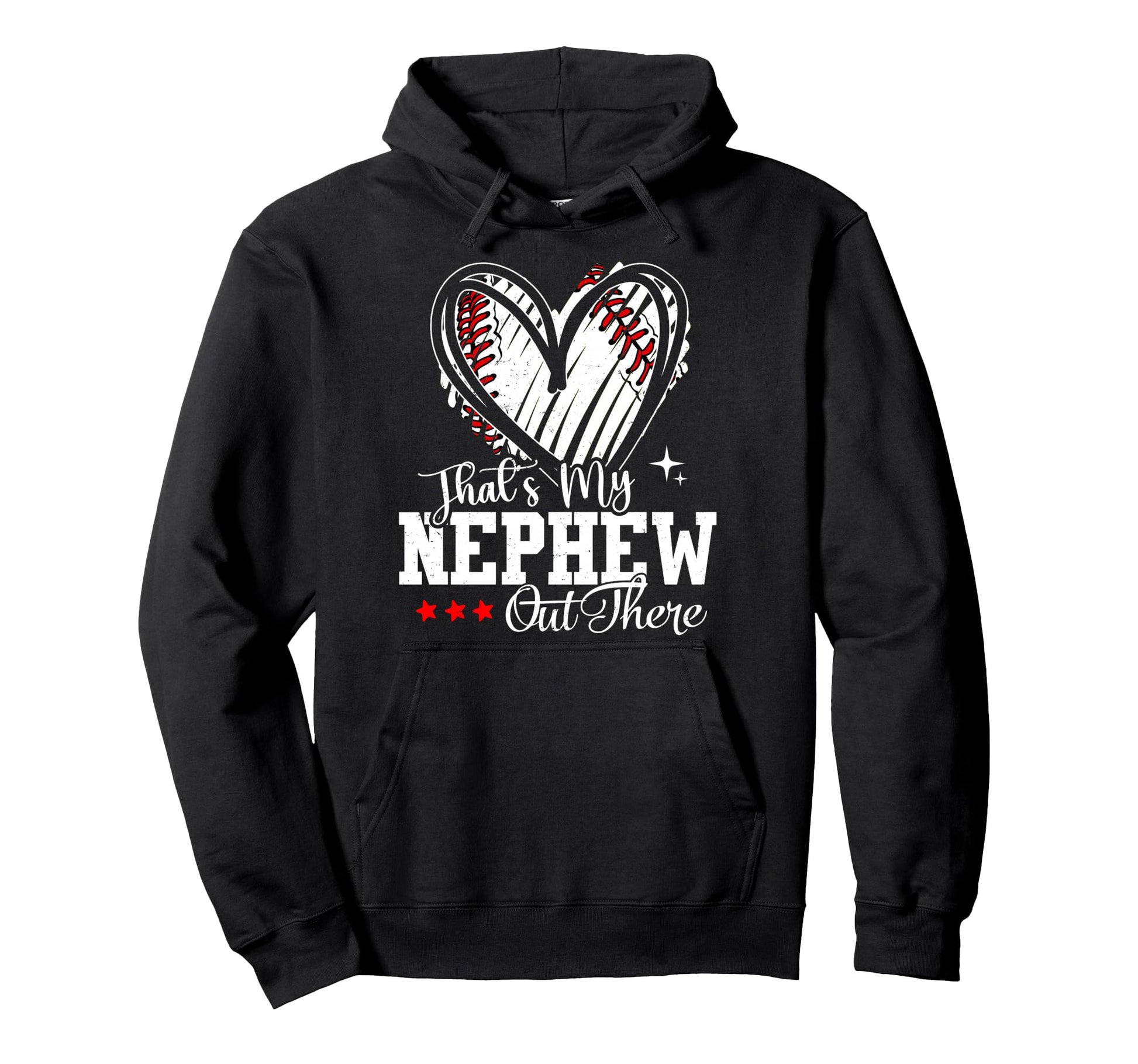 Thats My Nephew Out There Baseball Aunt Hoodie - Minimalist Print Unisex - T-Shirt, Sweatshirt, Hoodie