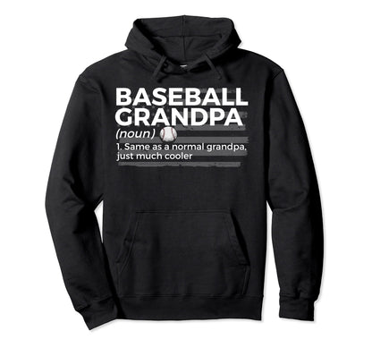 Baseball Grandpa Definition Patriotic Hoodie - Custom Art Print Men Women - T-Shirt, Sweatshirt, Hoodie