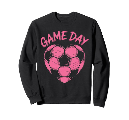 Womens Soccer Game Day Ladies Sweatshirt - Casual Everyday Wear for Adults - T-Shirt, Sweatshirt, Hoodie