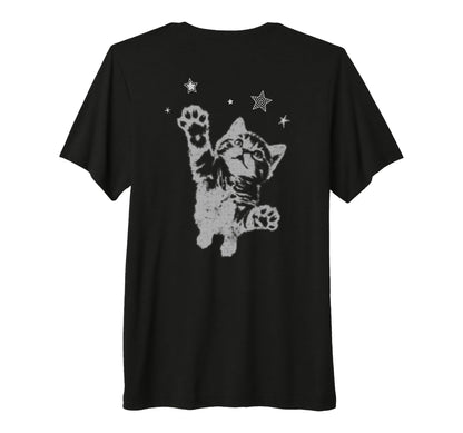 Y2K Cat Jumping Stars Silly 90S T-Shirt - Casual Everyday Wear Men Women - T-Shirt, Sweatshirt, Hoodie