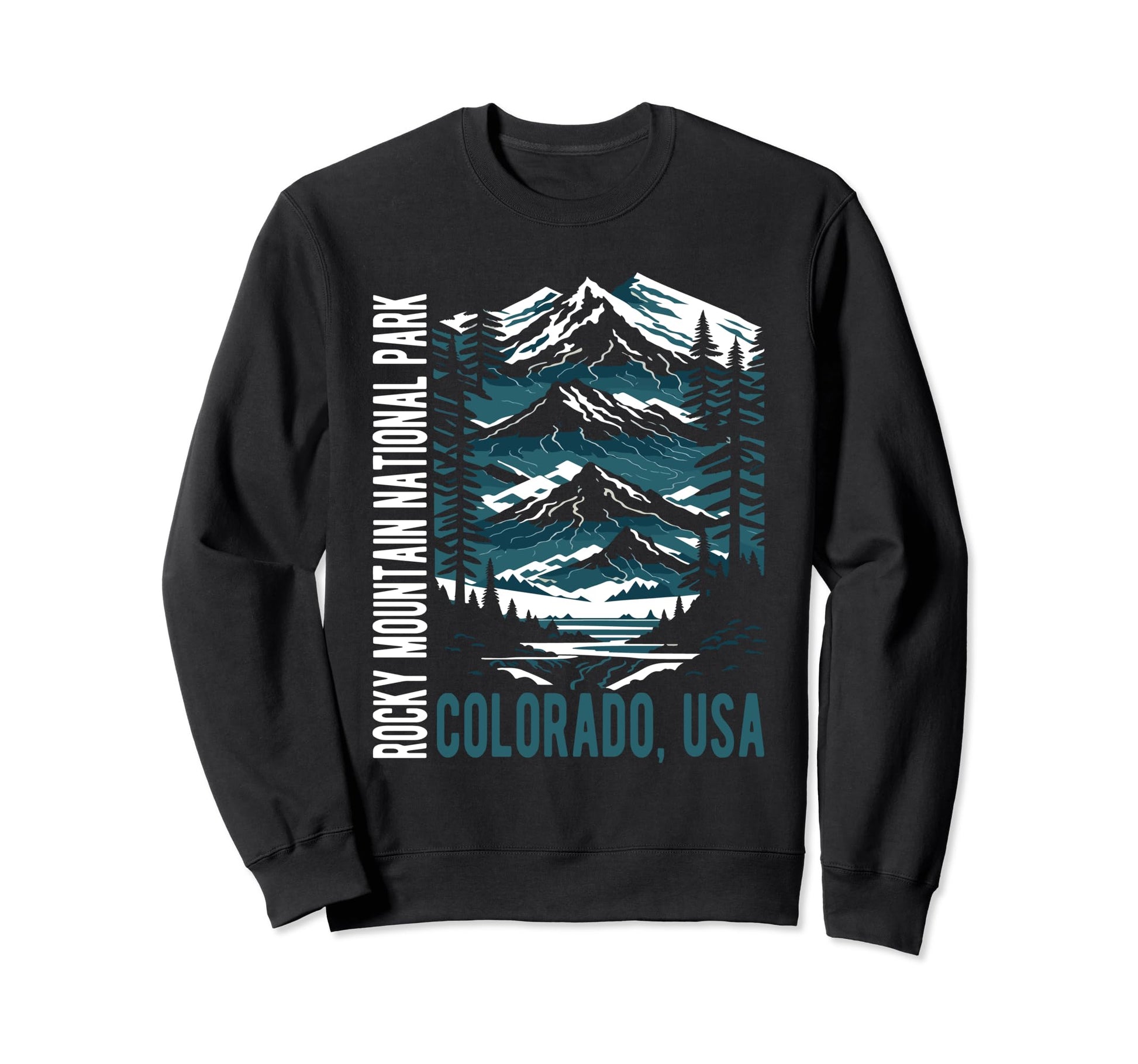 Rocky Mountain National Park Scenic Sweatshirt - Custom Art Print Unisex - T-Shirt, Sweatshirt, Hoodie
