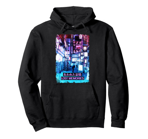 Vaporwave Japan Tokyo Streets Night Hoodie - Aesthetic Graphic Unisex - T-Shirt, Sweatshirt, Hoodie
