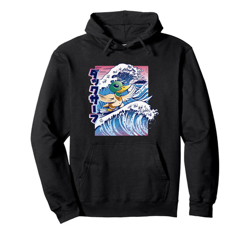Vaporwave Aesthetic Japan Wave Kanagawa Hoodie - Custom Art Print Unisex - T-Shirt, Sweatshirt, Hoodie