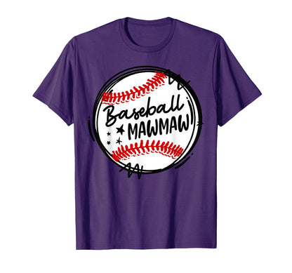 Baseball Lover Baseball Mawmaw T-Shirt - Fun Novelty Design Unisex - T-Shirt, Sweatshirt, Hoodie