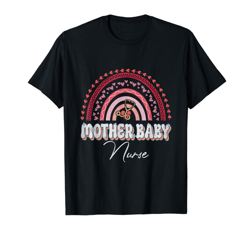 Mother Nurse Rainbow Nursing Flower T-Shirt - Casual Everyday Wear Unisex - T-Shirt, Sweatshirt, Hoodie