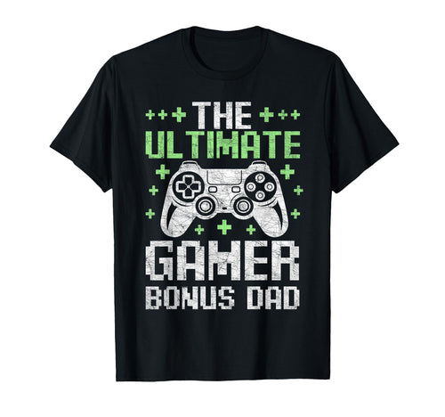 Stepdad Fathers Day Ultimate Gamer T-Shirt - Minimalist Print Men Women - T-Shirt, Sweatshirt, Hoodie