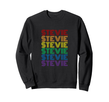 Stevie Rainbow Name Sweatshirt - Graphic Print Men Women - T-Shirt, Sweatshirt, Hoodie