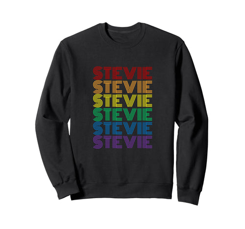 Stevie Rainbow Name Sweatshirt - Graphic Print Men Women - T-Shirt, Sweatshirt, Hoodie