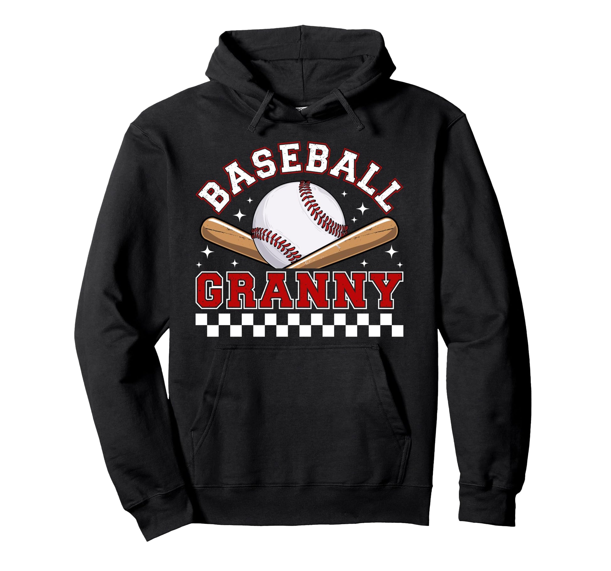 Baseball Granny Baseball Player Granny Hoodie - Casual Everyday Wear Unisex - T-Shirt, Sweatshirt, Hoodie