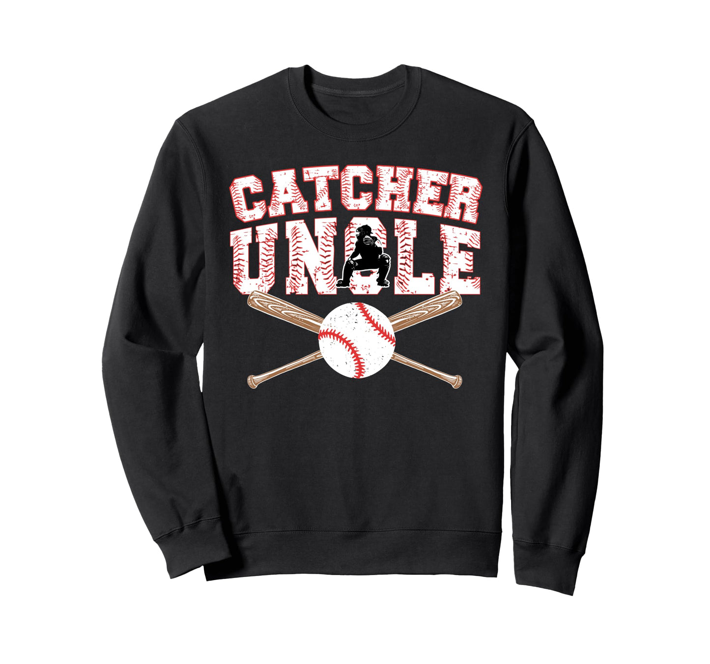 Baseball Catcher Uncle Baseball Sweatshirt - Trendy Graphic Men Women - T-Shirt, Sweatshirt, Hoodie