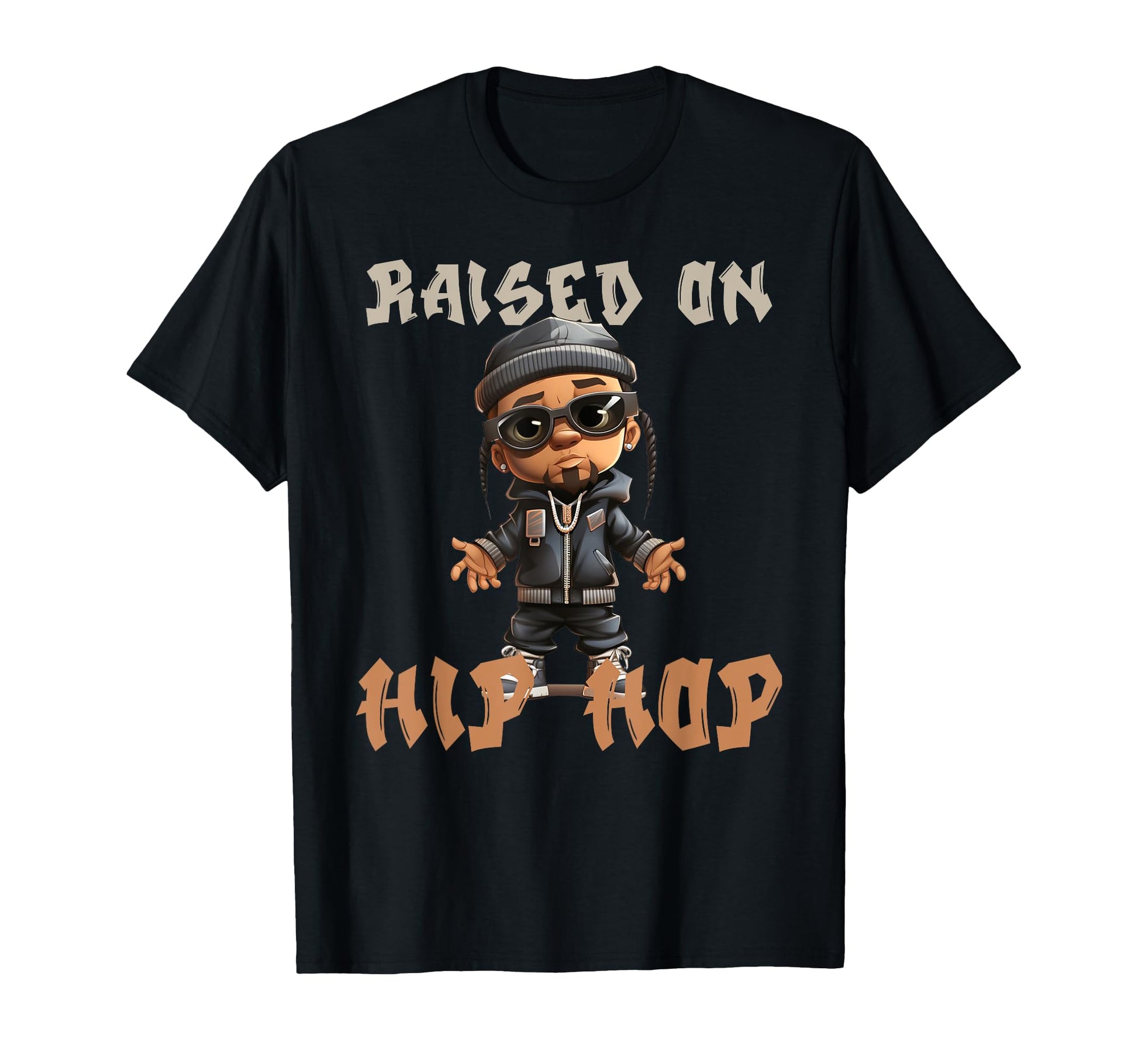 Raised Hip Hop Music Old School Rapper T-Shirt - Streetwear Style Men Women - T-Shirt, Sweatshirt, Hoodie