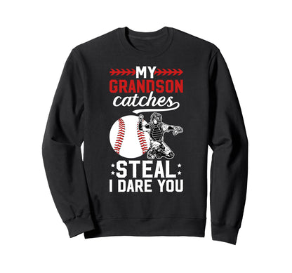 Funny Baseball Catcher Grandma Sweatshirt - Streetwear Style Men Women - T-Shirt, Sweatshirt, Hoodie