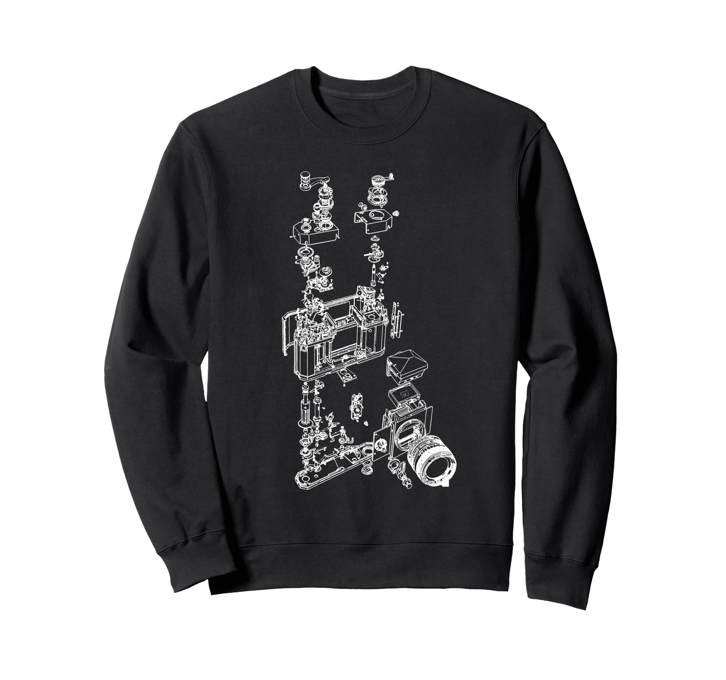 Film Camera Diagram Photography Sweatshirt - Streetwear Style for Adults - T-Shirt, Sweatshirt, Hoodie