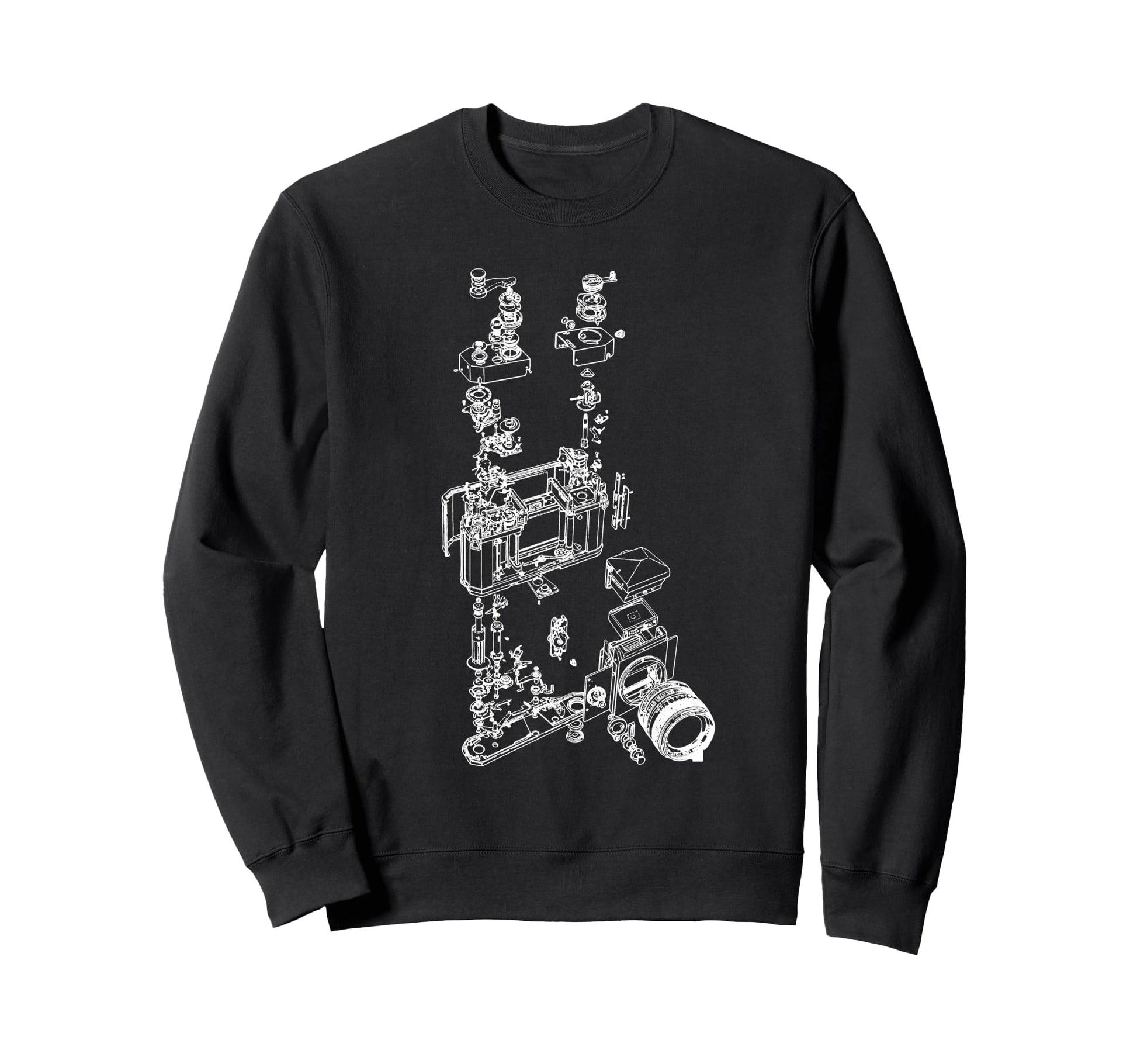 Film Camera Diagram Photography Sweatshirt - Streetwear Style for Adults - T-Shirt, Sweatshirt, Hoodie
