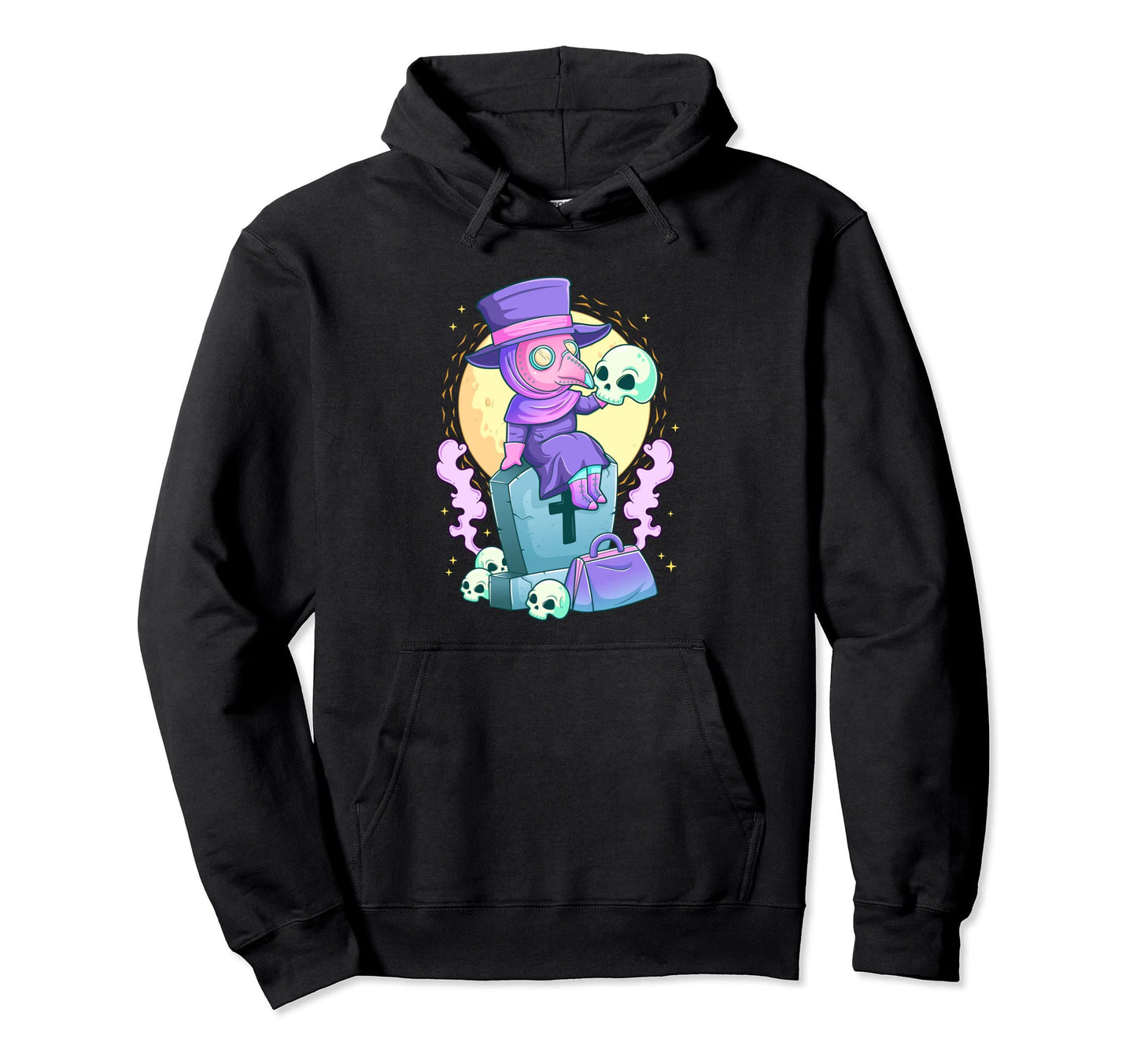 Kawaii Pastel Goth Creepy Plague Hoodie - Aesthetic Graphic Men Women - T-Shirt, Sweatshirt, Hoodie