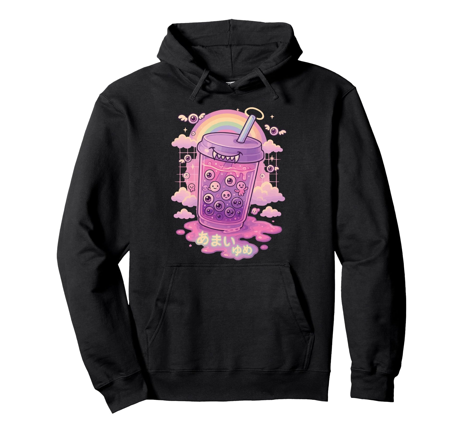 Japanese Boba Weirdcore Aesthetic Pastel Hoodie - Novelty Apparel Unisex - T-Shirt, Sweatshirt, Hoodie