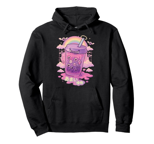 Japanese Boba Weirdcore Aesthetic Pastel Hoodie - Novelty Apparel Unisex - T-Shirt, Sweatshirt, Hoodie
