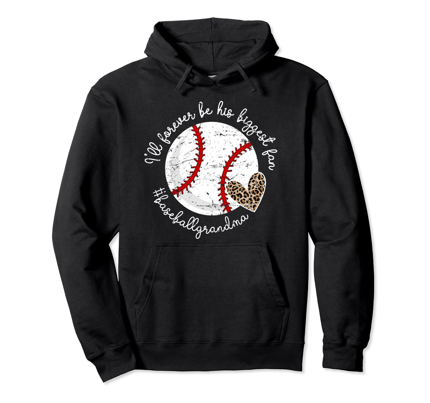 His Biggest Fan Baseball Grandma Hoodie - Streetwear Style for Adults - T-Shirt, Sweatshirt, Hoodie