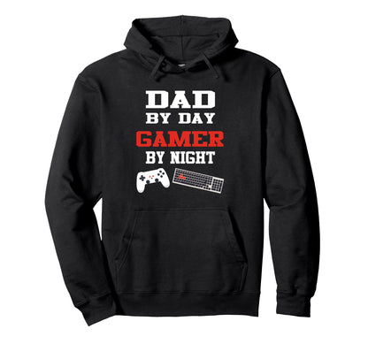 Dad Day Gamer Night Gaming Fathers Day Hoodie - Casual Everyday Wear Unisex - T-Shirt, Sweatshirt, Hoodie