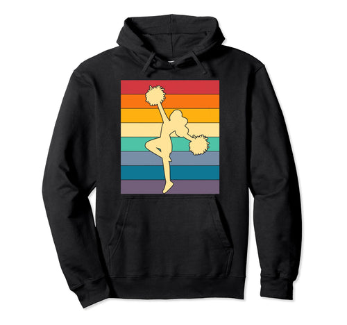 Cheerleader Pose Rainbow Cheer Team Hoodie - Aesthetic Graphic Unisex - T-Shirt, Sweatshirt, Hoodie