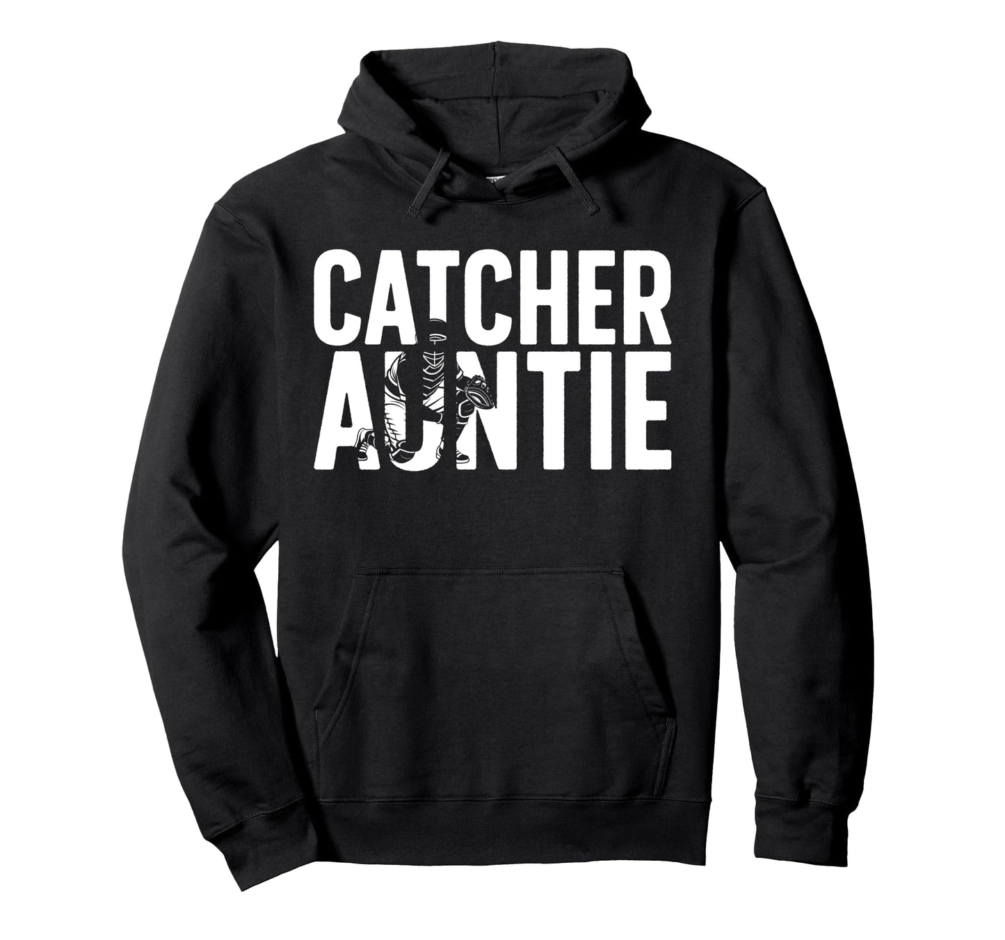 Baseball Catcher Auntie Baseball Catcher Hoodie - Aesthetic Graphic Unisex - T-Shirt, Sweatshirt, Hoodie