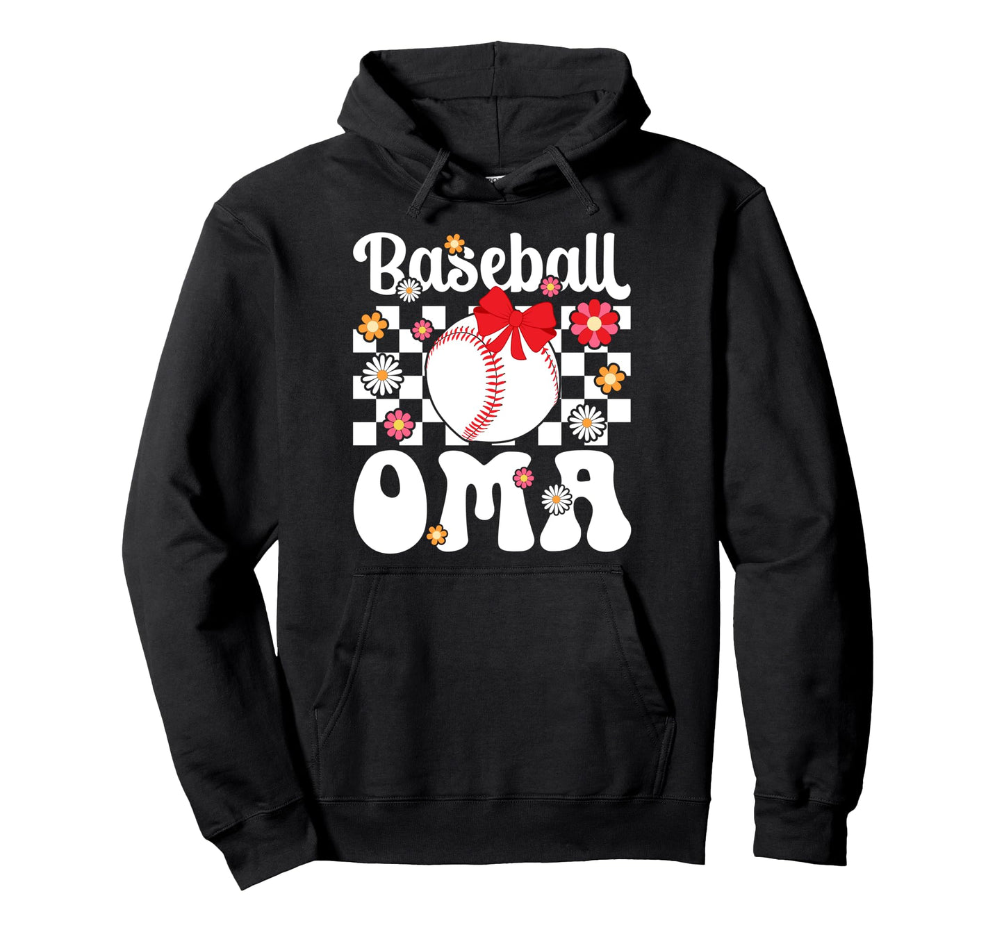 Baseball Oma Groovy Oma Baseball Player Hoodie - Minimalist Print Unisex - T-Shirt, Sweatshirt, Hoodie