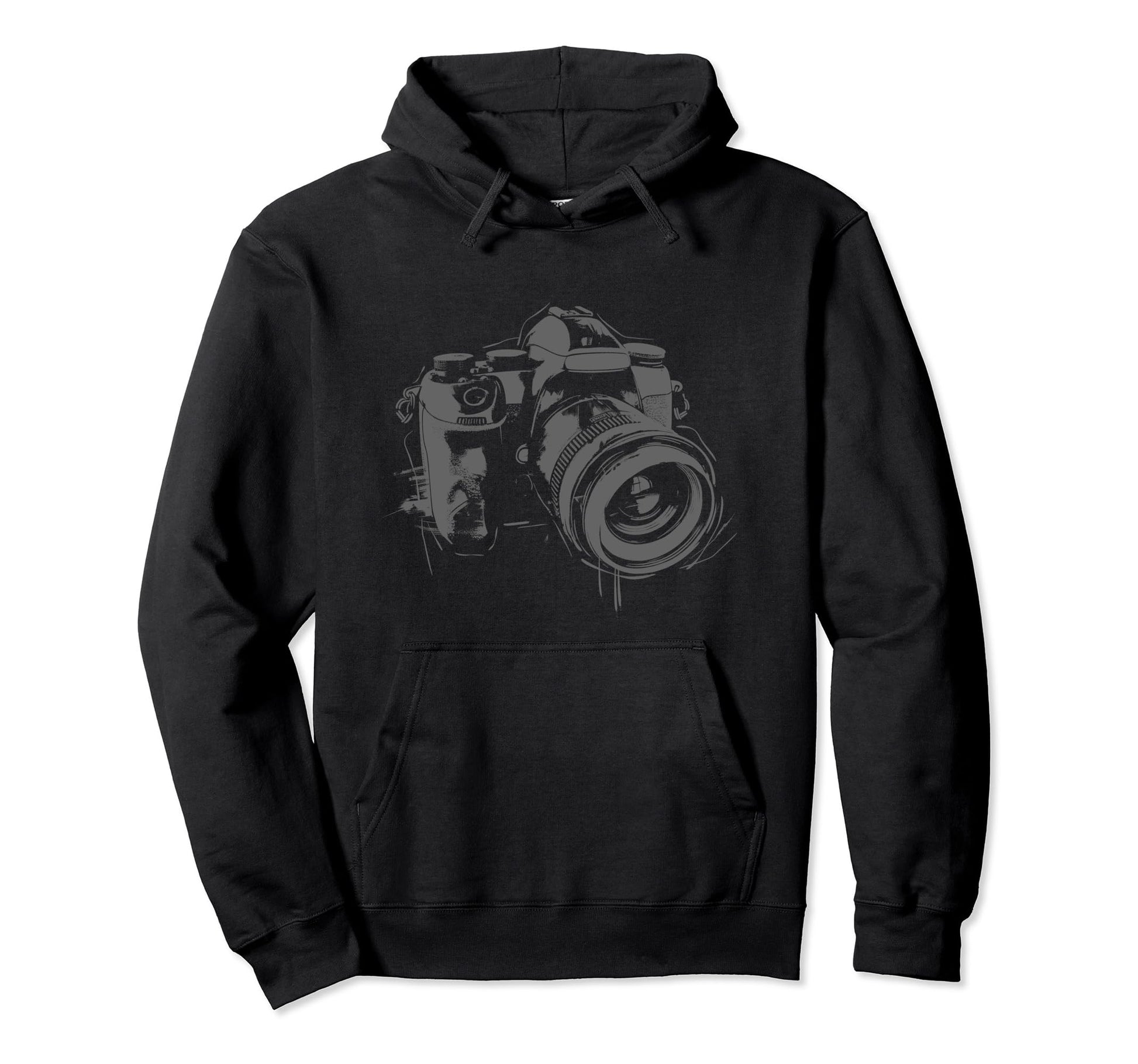 Camera Photography Watercolor Art Hoodie - Casual Everyday Wear Unisex - T-Shirt, Sweatshirt, Hoodie