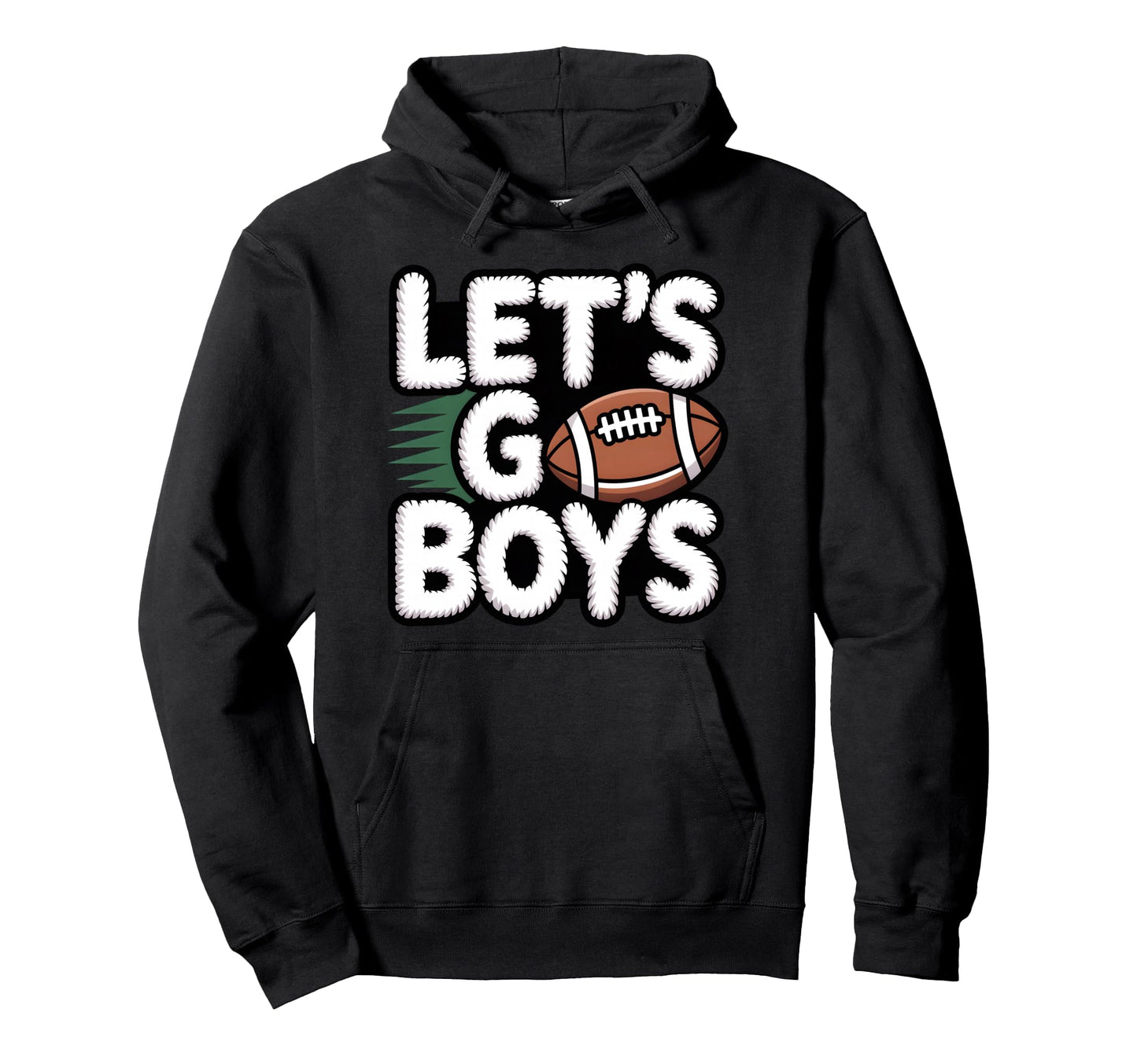 Lets Go Football Mom Sunday Game Day Hoodie - Graphic Print Men Women - T-Shirt, Sweatshirt, Hoodie