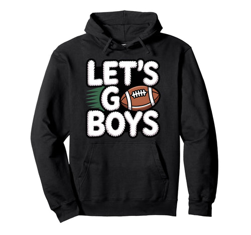 Lets Go Football Mom Sunday Game Day Hoodie - Graphic Print Men Women - T-Shirt, Sweatshirt, Hoodie