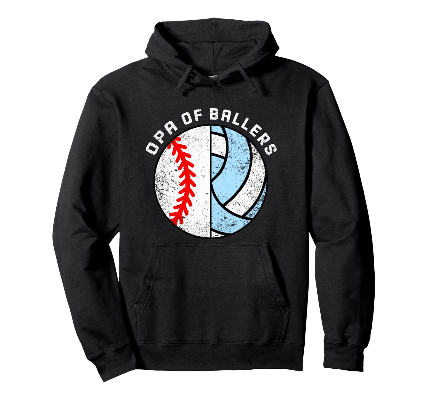 Opa Ballers Funny Baseball Volleyball Hoodie - Aesthetic Graphic Men Women - T-Shirt, Sweatshirt, Hoodie