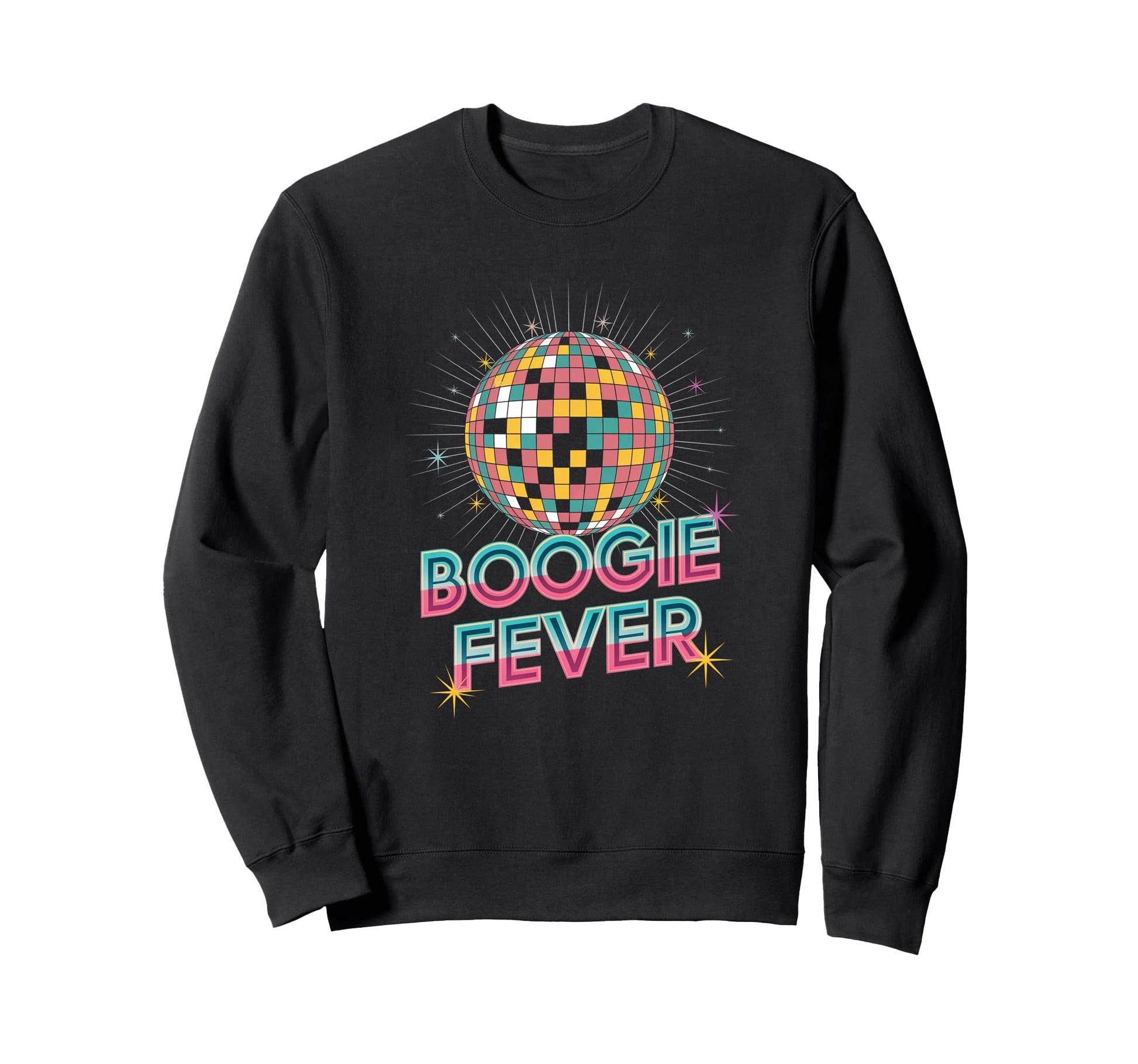 Disco Ball Boogie Fever Discoball Sweatshirt - Aesthetic Graphic Men Women - T-Shirt, Sweatshirt, Hoodie