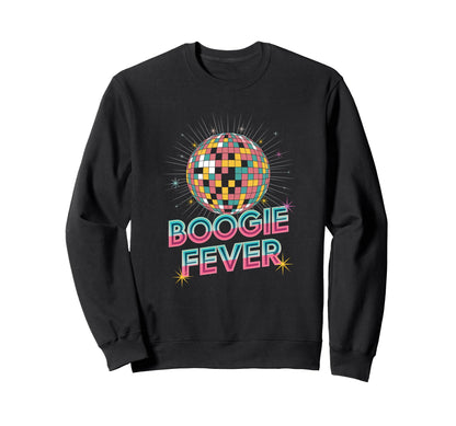 Disco Ball Boogie Fever Discoball Sweatshirt - Aesthetic Graphic Men Women - T-Shirt, Sweatshirt, Hoodie