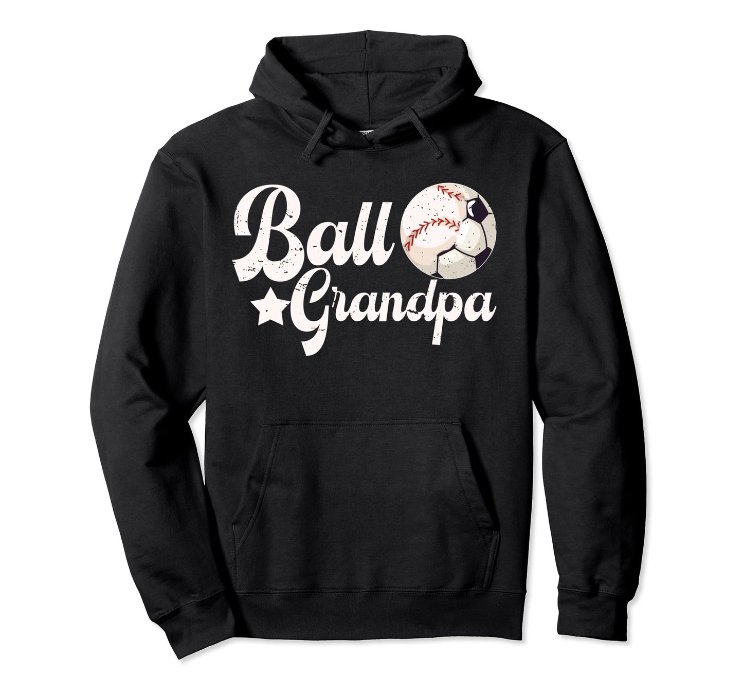 Ball Grandpa Proud Soccer Baseball Grandpa Hoodie - Novelty Apparel Unisex - T-Shirt, Sweatshirt, Hoodie