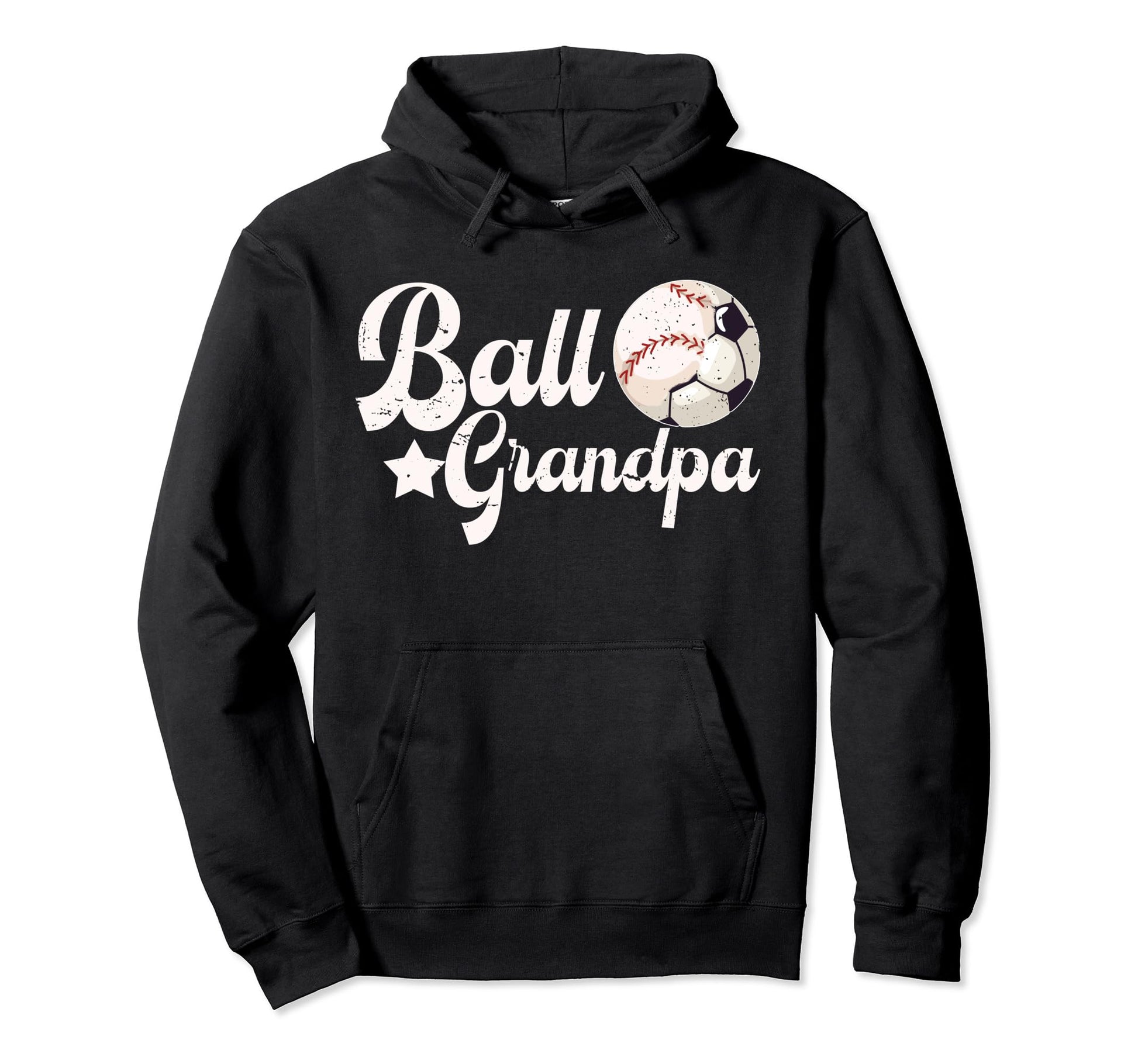 Ball Grandpa Proud Soccer Baseball Grandpa Hoodie - Novelty Apparel Unisex - T-Shirt, Sweatshirt, Hoodie