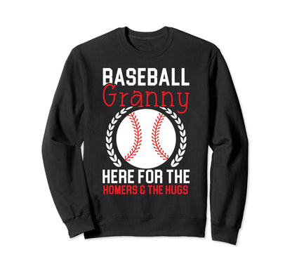 Baseball Granny Grandma Sweatshirt - Casual Everyday Wear for Adults - T-Shirt, Sweatshirt, Hoodie