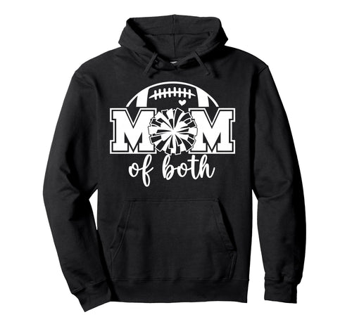 Cheer Mom Both Game Day Football Hoodie - Casual Everyday Wear Men Women - T-Shirt, Sweatshirt, Hoodie