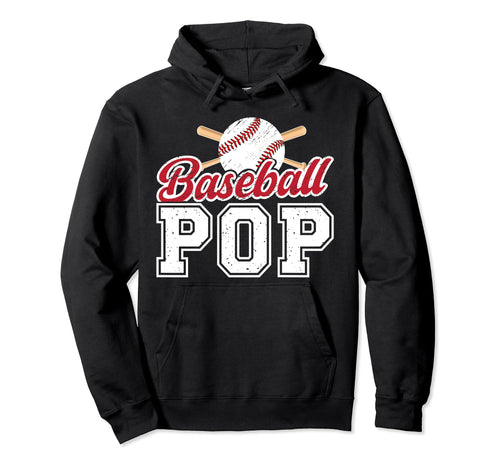 Baseball Pop Grandpa Pop Baseball Player Hoodie - Graphic Print for Adults - T-Shirt, Sweatshirt, Hoodie