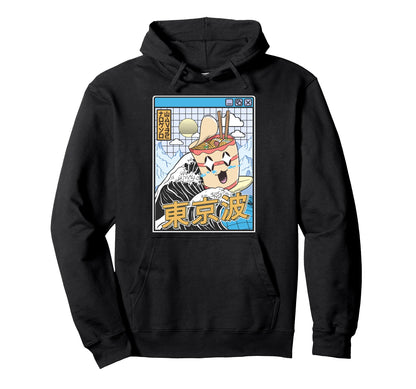 Instant Ramen Noodles Surfing Japanese Hoodie - Minimalist Print Unisex - T-Shirt, Sweatshirt, Hoodie